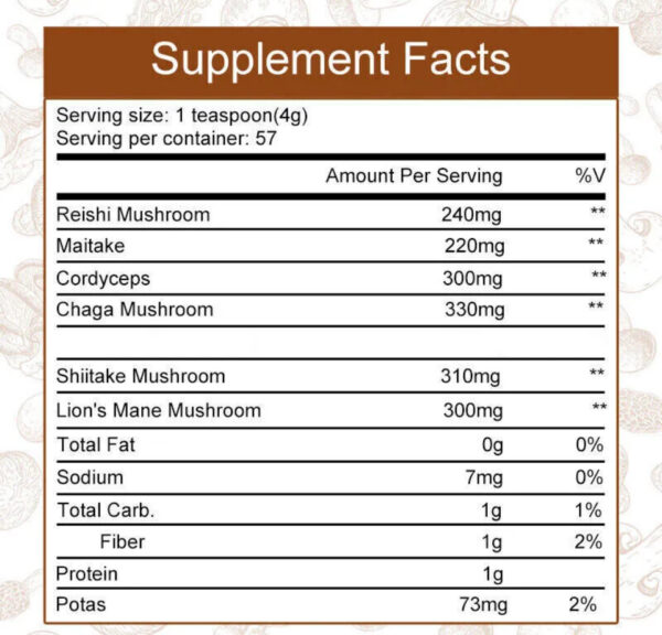 Green People Instant Organic Lions Mane Mushroom Coffee Powder 226g Brain & Memory Hericium Erinaceus - Image 6