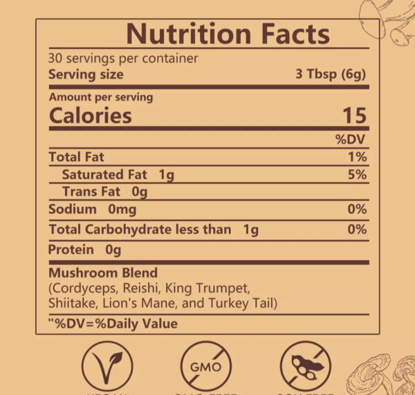 Didacat 2024 New Mushroom Coffee Organic Coffee 30 Servings in one Pack - Image 2